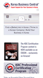 Mobile Screenshot of koreabusinesscentral.com